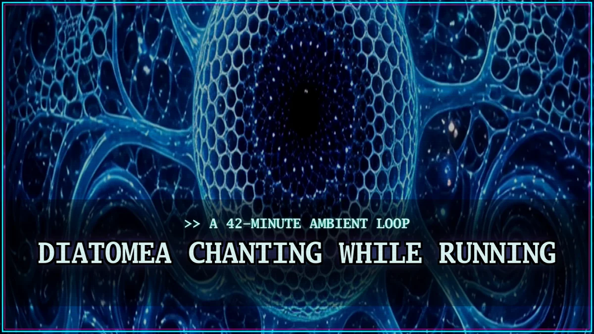 miniatura del video Diatomea Chanting while running, estetica neon cyberpunk