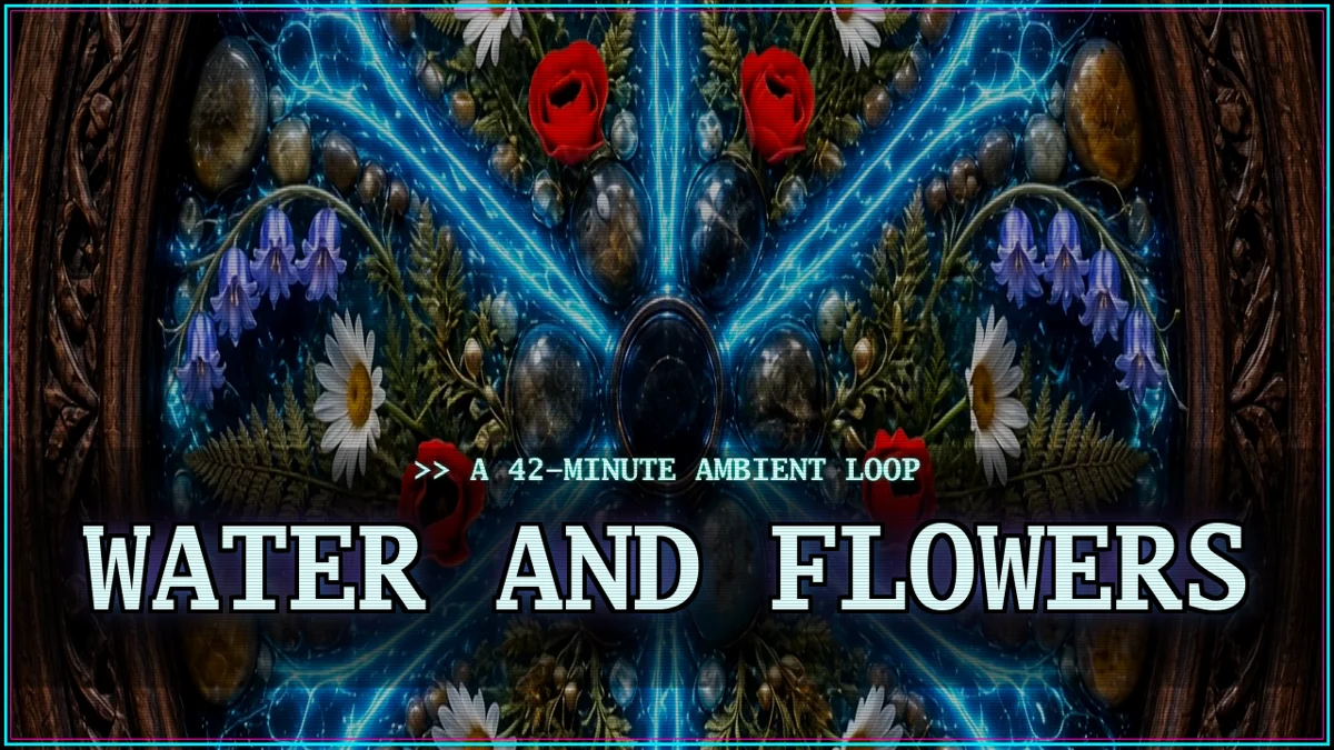 miniatura del video Water and Flowers, estetica neon cyberpunk